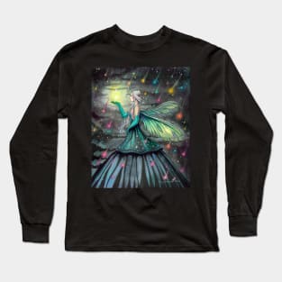 Star Showers Fairy Fantasy Artwork by Molly Harrison Long Sleeve T-Shirt